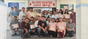 श्रीनगर: अंबेडकर जयंती पर NMO का रक्तदान शिविर, मेडिकल छात्रों ने किया 30 यूनिट ब्लड डोनेट।