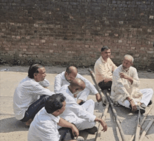 Roorki Ganeshpur Sadak Protest samayhastakshar