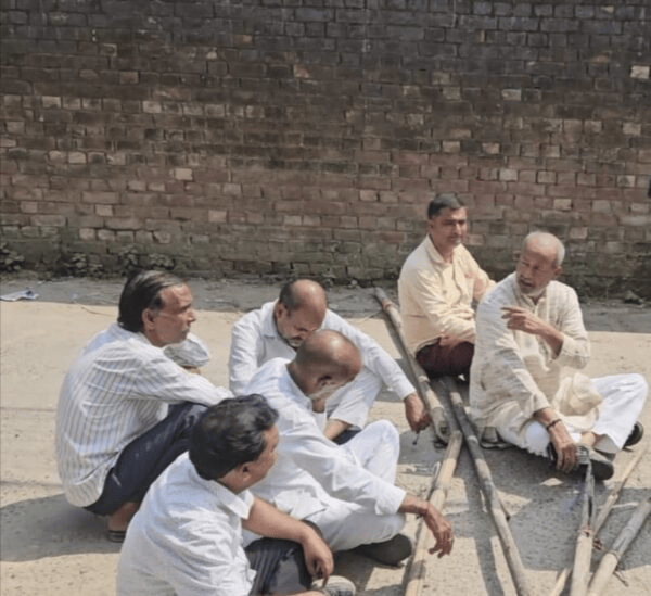 Roorki Ganeshpur Sadak Protest samayhastakshar