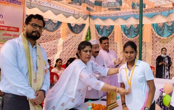 bhagwanpur block athletics pratiyogita udghatan mamata rakesh samayhastakshar