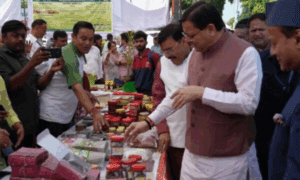 cm dhami pantnagar kisan mela dalhani prajati samayhastakshar