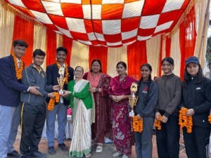 baikunth mela volleyball badminton competition srngar : महिला वॉलीबॉल और बैडमिंटन में पौड़ी, देहरादून, स्नेहा, राजीव की शानदार जीत।