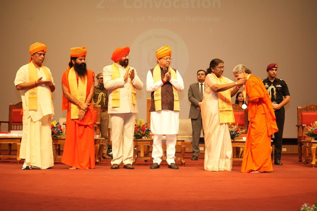 rastrapati murmu patanjali haridwar samayhastakshar